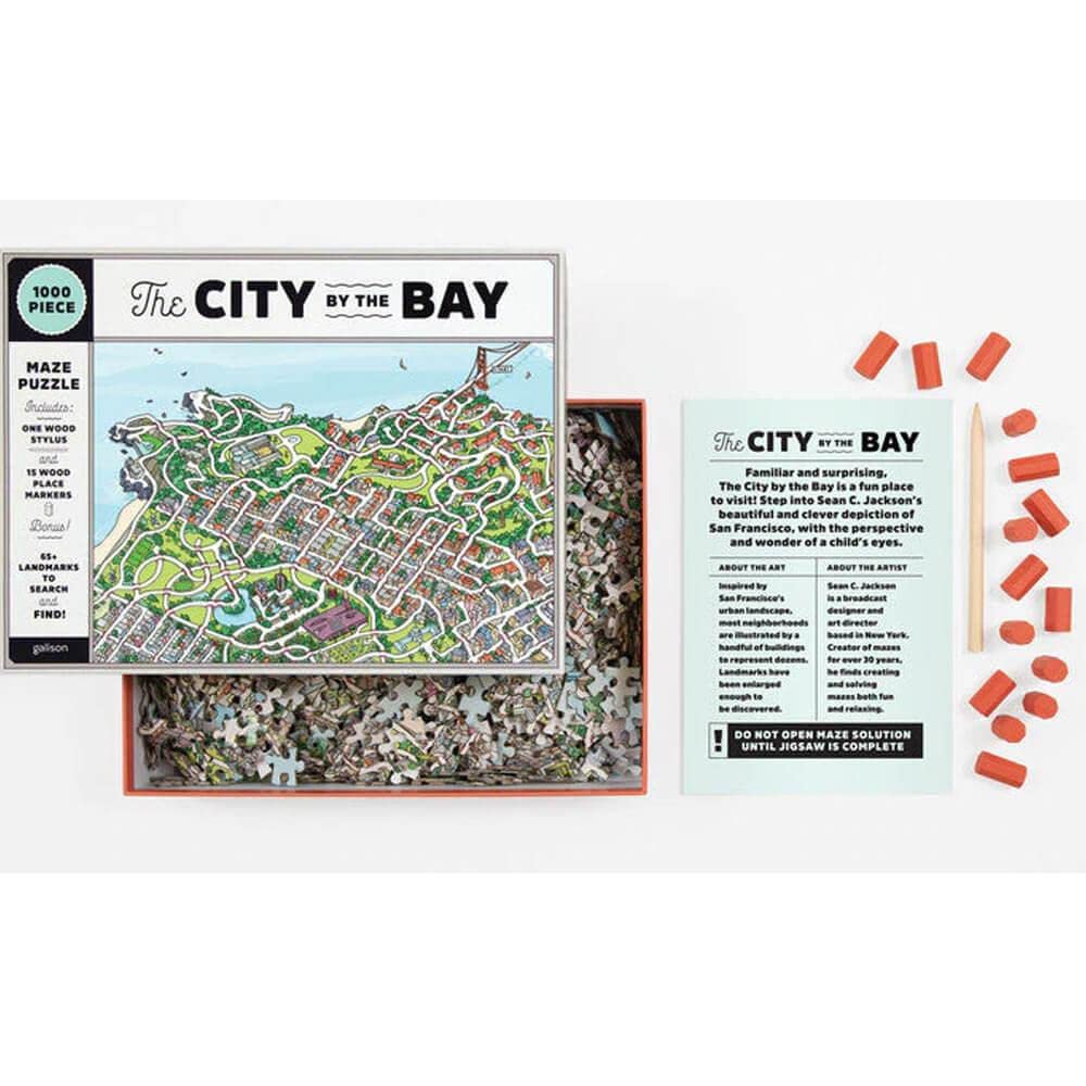 The City by The Bay 1000 Piece Maze Puzzle