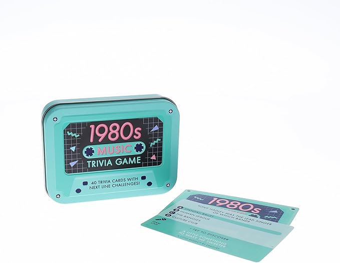 1980s Music Trivia Card Game