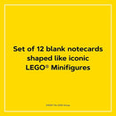 LEGO Minifigure Notecards: 12 Shaped Notecards with Envelopes