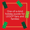 Lego Christmas Train Puzzle: Four Connecting 100-Piece Puzzles