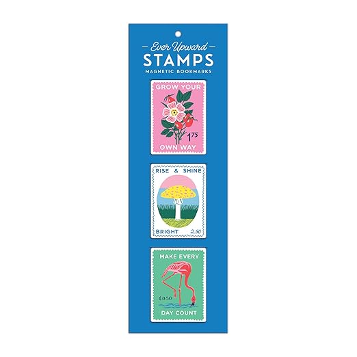 Ever Upward Stamps Shaped Magnetic Bookmarks