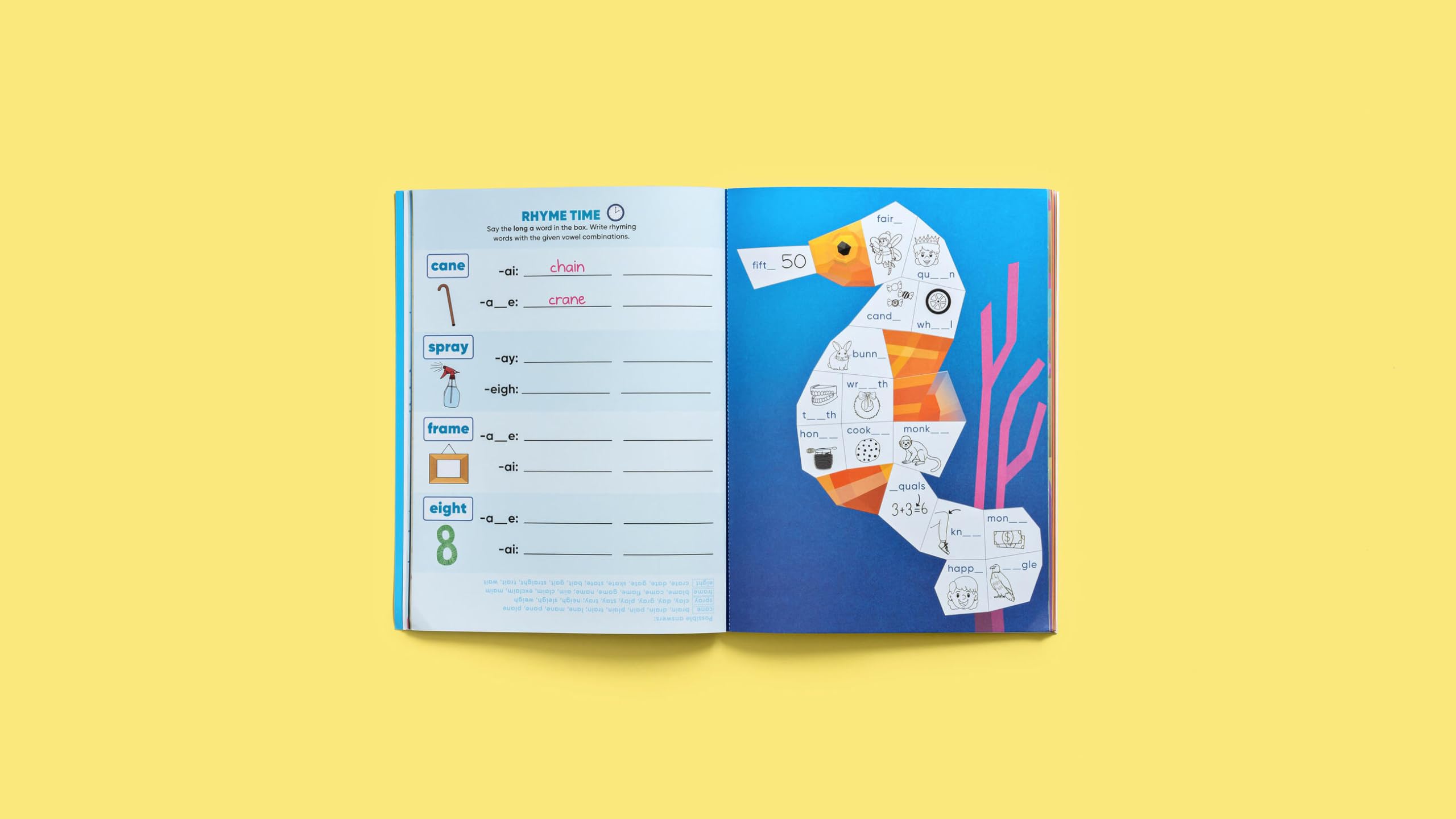 Learn by Sticker: More Phonics: Use Phonics to Create 10 Sea Animals!