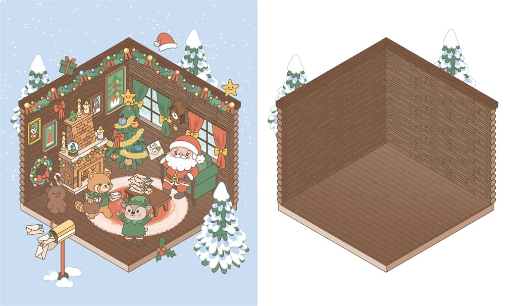Cozy Christmas: Over 500 Reusable Stickers! (Cute 'n' Cozy Sticker Therapy Series)