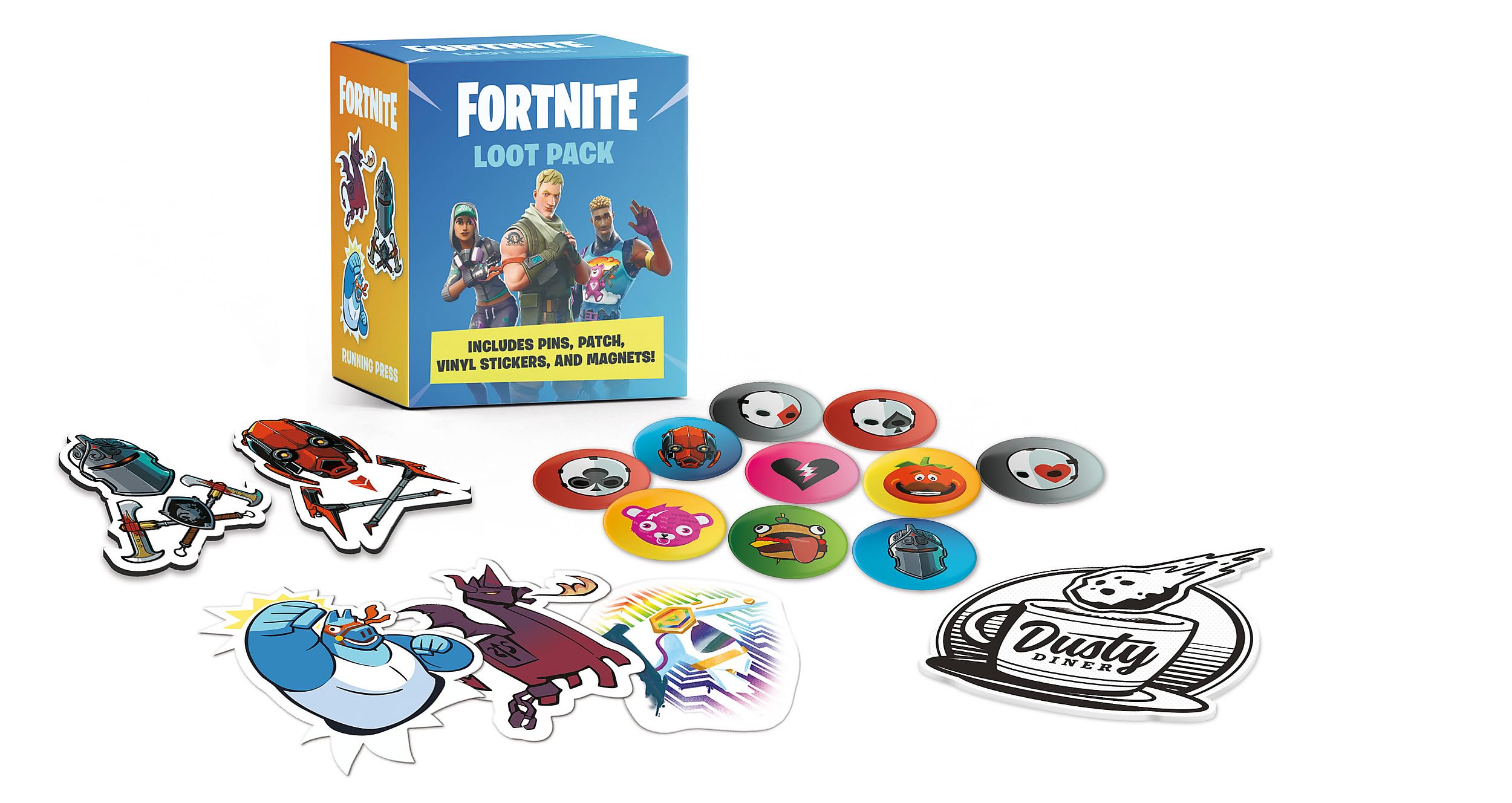 FORTNITE (Official) Loot Pack: Includes Pins, Patch, Vinyl Stickers, and Magnets!