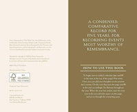 Gilded One Line a Day: A Five-Year Memory Book