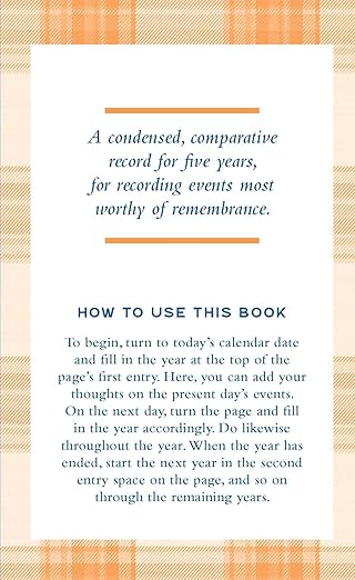 Pendleton One Line a Day: A Five-Year Memory Book