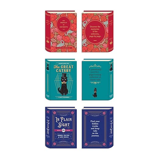 Vintage Books Shaped Magnetic Bookmarks