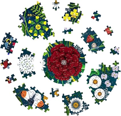 Shakespeare's Flowers: A 1000-Piece Jigsaw Puzzle with a Poetic Host of Flowers, Plants and Animals