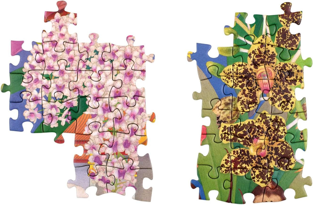 Around the World in 50 Orchids A 1000-piece jigsaw puzzle