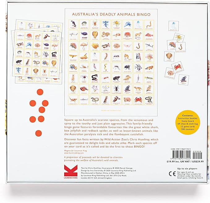 Australia's Deadly Animals Bingo: And Other Dangerous Creatures from Down Under