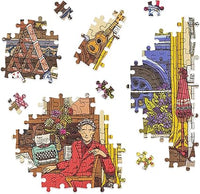 The World of Agatha Christie: 1000-piece Jigsaw Puzzle with 90 Clues to Spot, Puzzle for fans of Agatha Christie