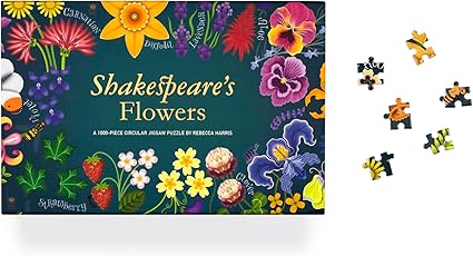 Shakespeare's Flowers: A 1000-Piece Jigsaw Puzzle with a Poetic Host of Flowers, Plants and Animals