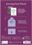 Joy Laforme Christmas Square Greeting Card Puzzle