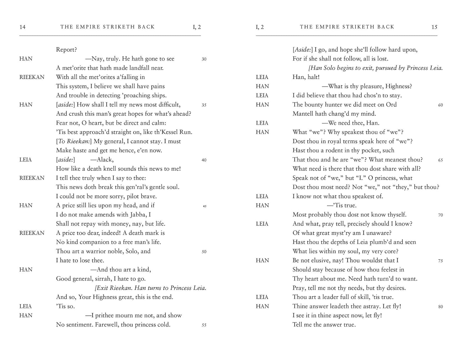 William Shakespeare's The Empire Striketh Back: Star Wars Part the Fifth