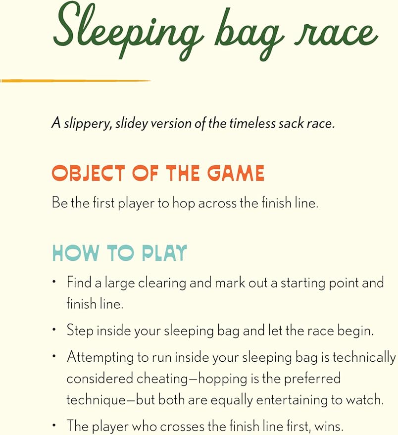 Campsite Games: 50 Fun Games to Play in Nature