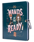 Harry Potter: Wands at the Ready Lock & Key Diary