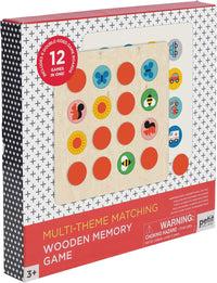 Multi-Theme Matching Wooden Memory Game