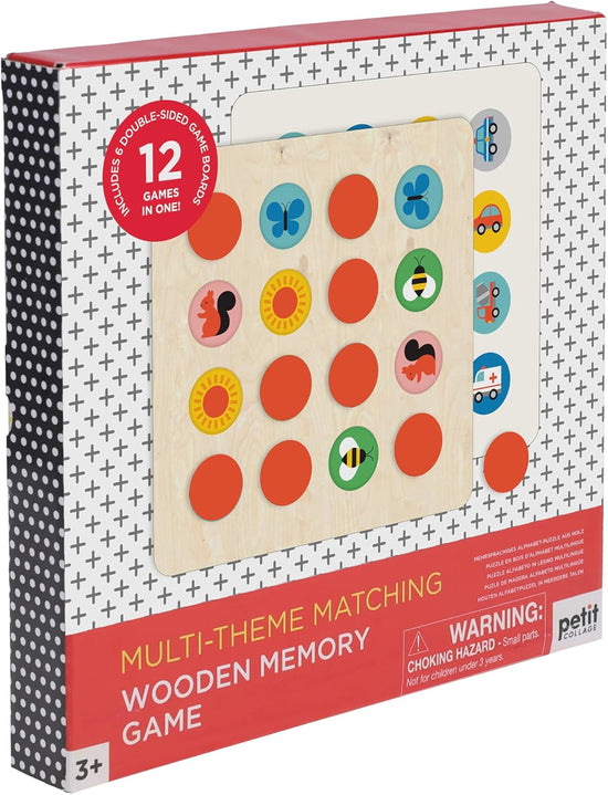 Multi-Theme Matching Wooden Memory Game