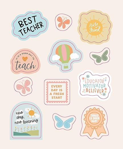 Teaching Is a Work of Heart: A Sticker Appreciation Book for Teachers Who Make the World a Better Place