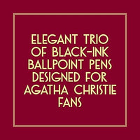 Chronicle Books Agatha Christie Pen Set: 3 Ballpoint Pens