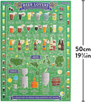 Beer Lover's 500 Piece Jigsaw Puzzle, Green