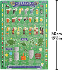 Beer Lover's 500 Piece Jigsaw Puzzle, Green