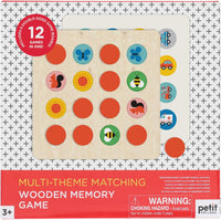 Multi-Theme Matching Wooden Memory Game