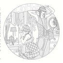 The Jazz Age: A Twenties-Inspired Coloring Book