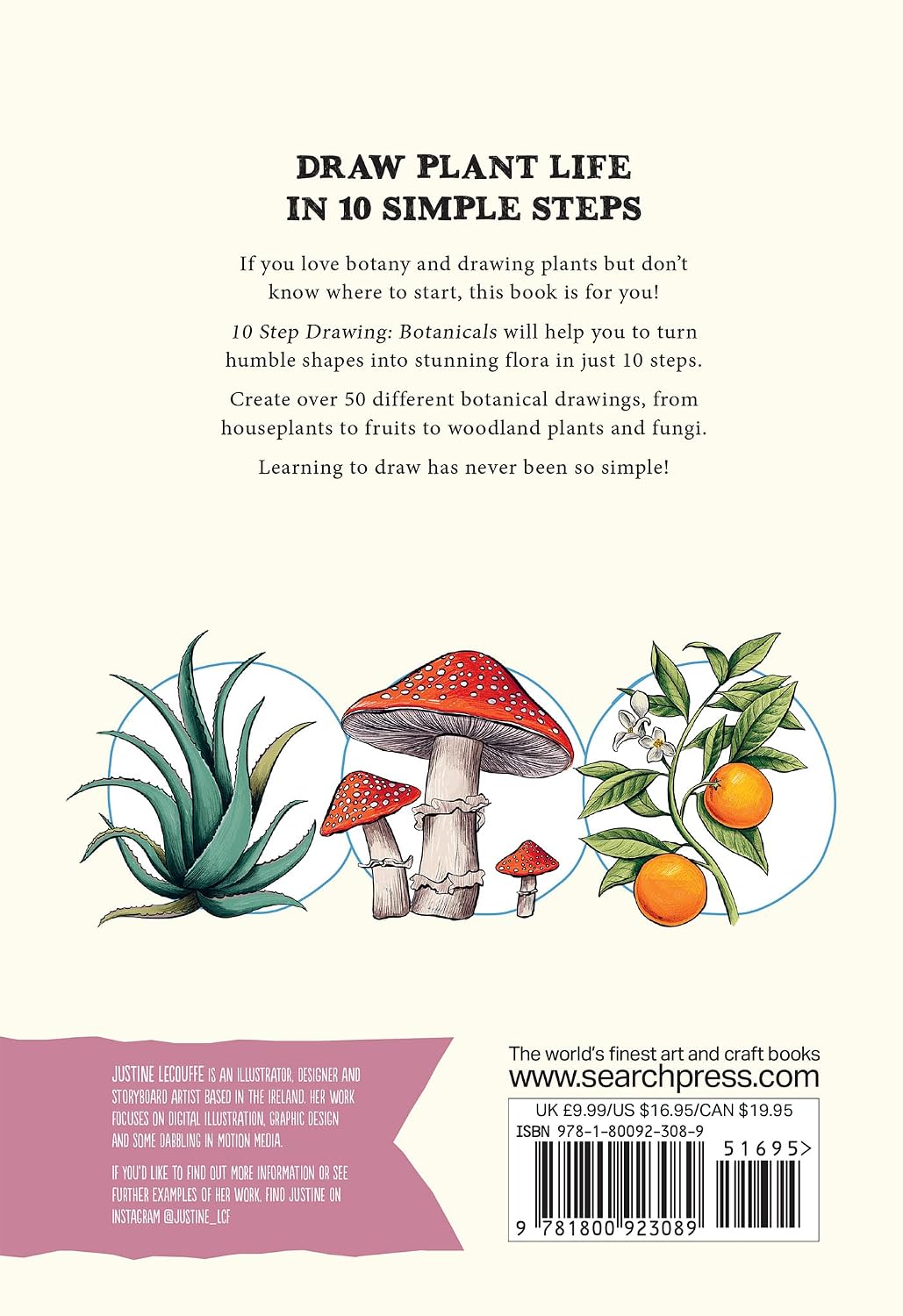 10 Step Drawing: Botanicals: Draw over 50 plants in 10 easy steps