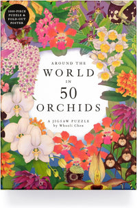 Around the World in 50 Orchids A 1000-piece jigsaw puzzle