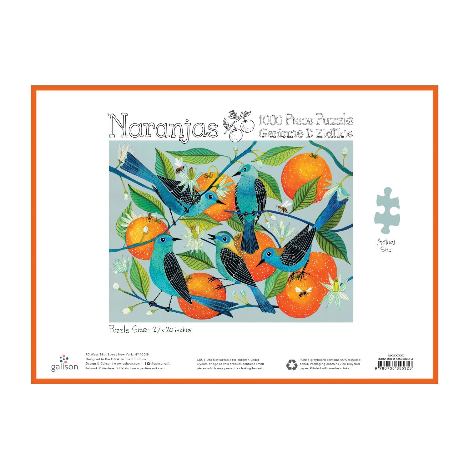 Geninne Zlatkis Naranjas: 1000 Piece Puzzle