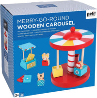 Merry-Go-Round Wooden Carousel - Wood Toy for Toddlers