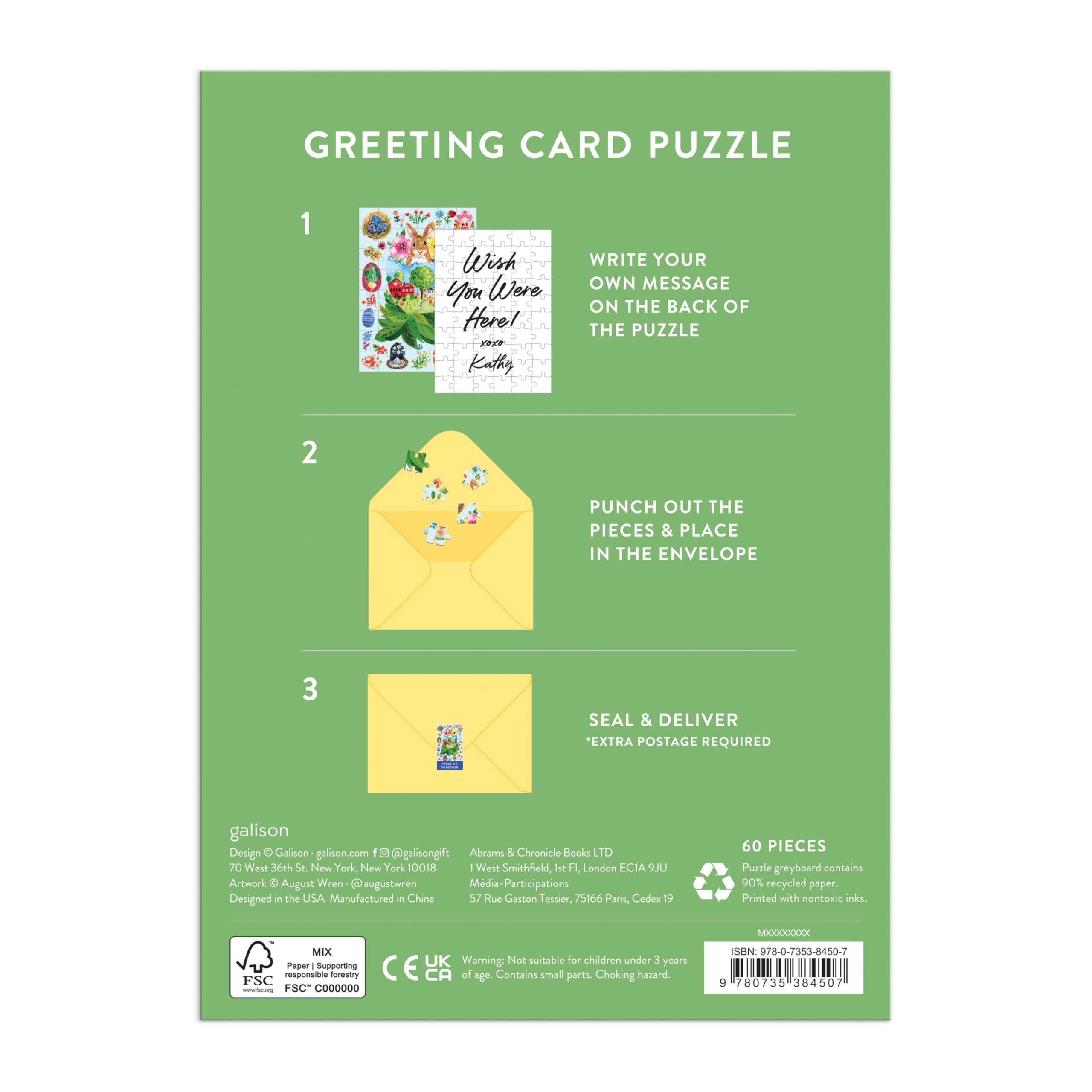 Artisanal Eggs Greeting Card Puzzle