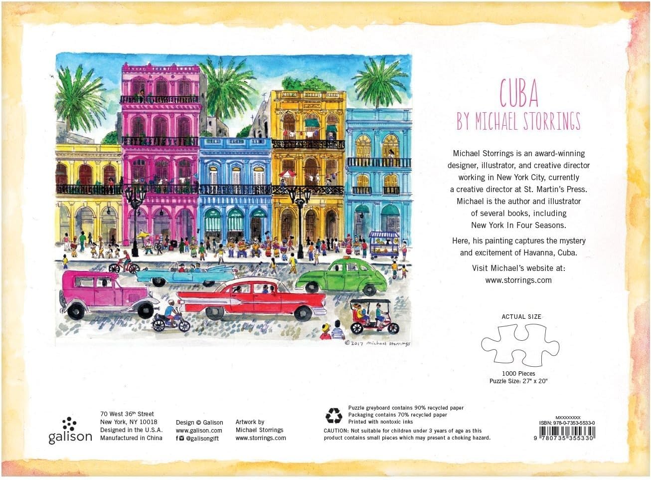 Michael Storrings Cuba 1000 Piece Puzzle