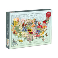 Wendy Gold USA State Flowers Puzzle: 1000 Pieces