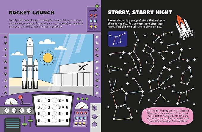Glow-in-the-Dark Space Sticker Activity (Glow-in-the-Dark Sticker Activity Book)