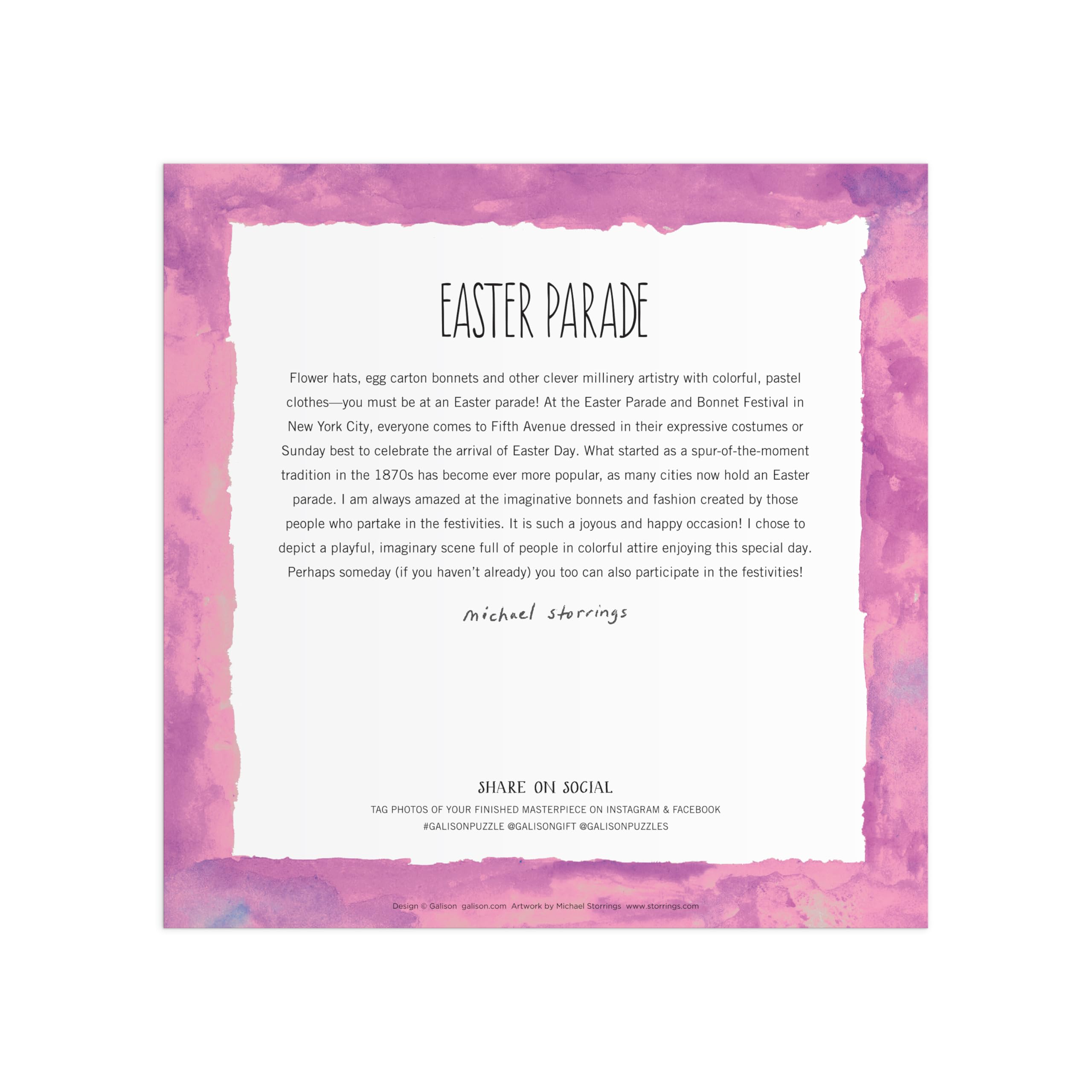 Michael Storrings Easter Parade 500 Piece Puzzle