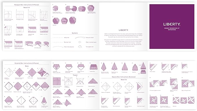 Liberty Floral Origami – Origami Kit Featuring Iconic Liberty Prints and Instructions for Origami Folds