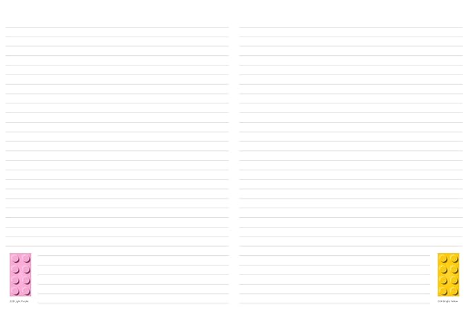 LEGO® Brick Notebook: (Blank Journal for LEGO® Lovers, Notebook of LEGO® Pieces to Organize Your Thoughts)