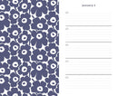 Marimekko One Line a Day (Blue Unikko) - A Five-Year Memory Book