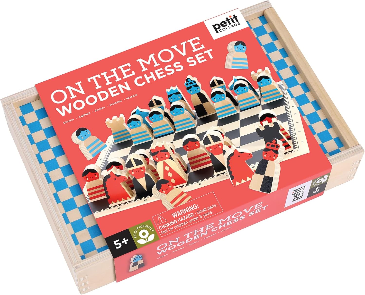 On the Move Wooden Chess Set