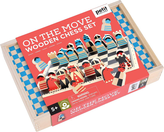 On the Move Wooden Chess Set