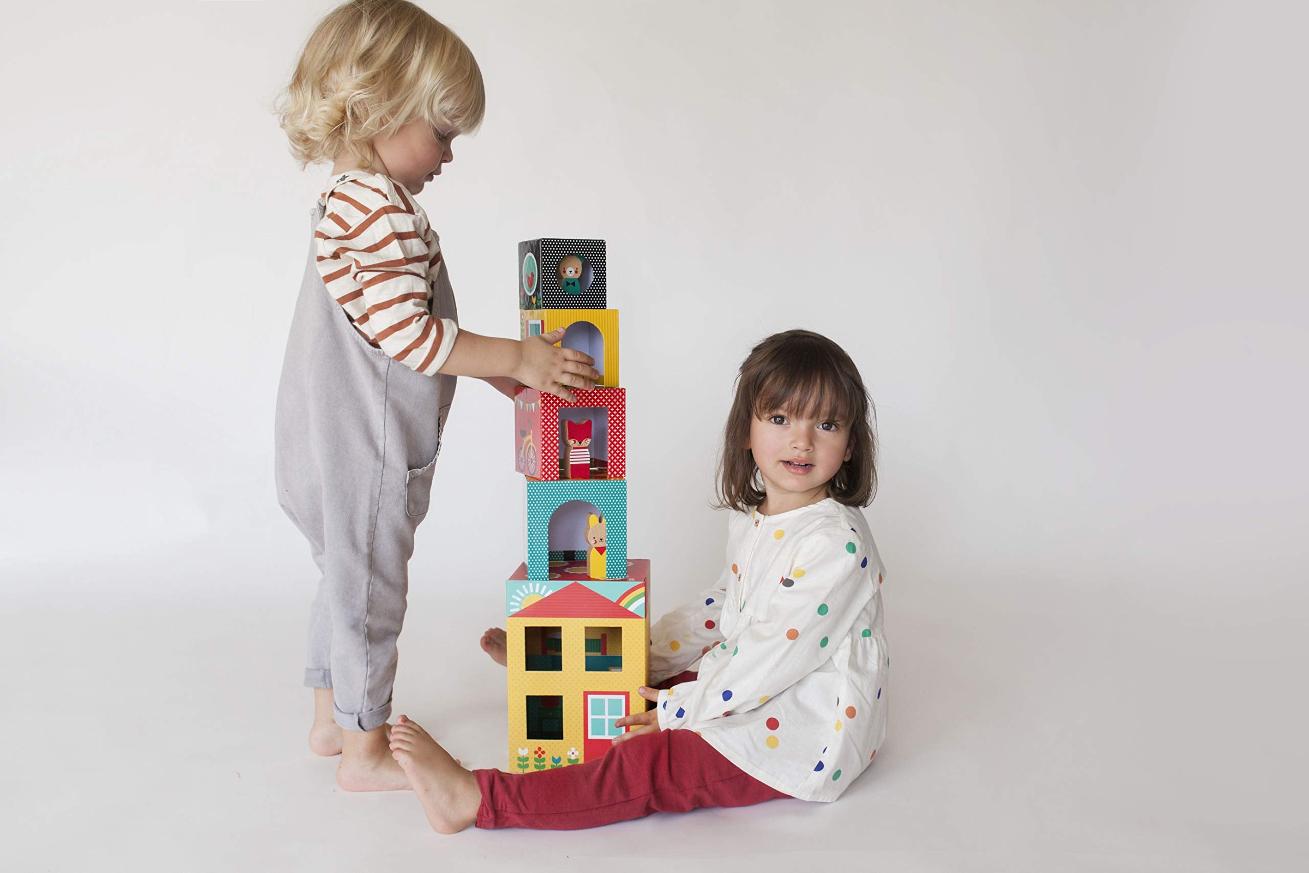 Peek-A-Boo House Stacking Blocks Play Set