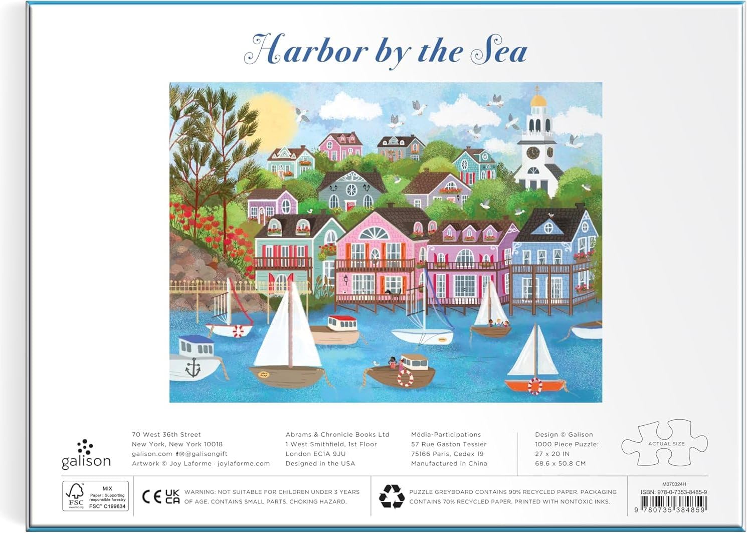 Harbor by the Sea 1000 Piece Puzzle
