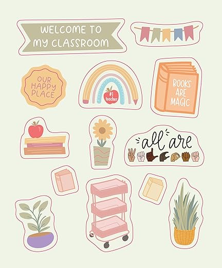 Teaching Is a Work of Heart: A Sticker Appreciation Book for Teachers Who Make the World a Better Place