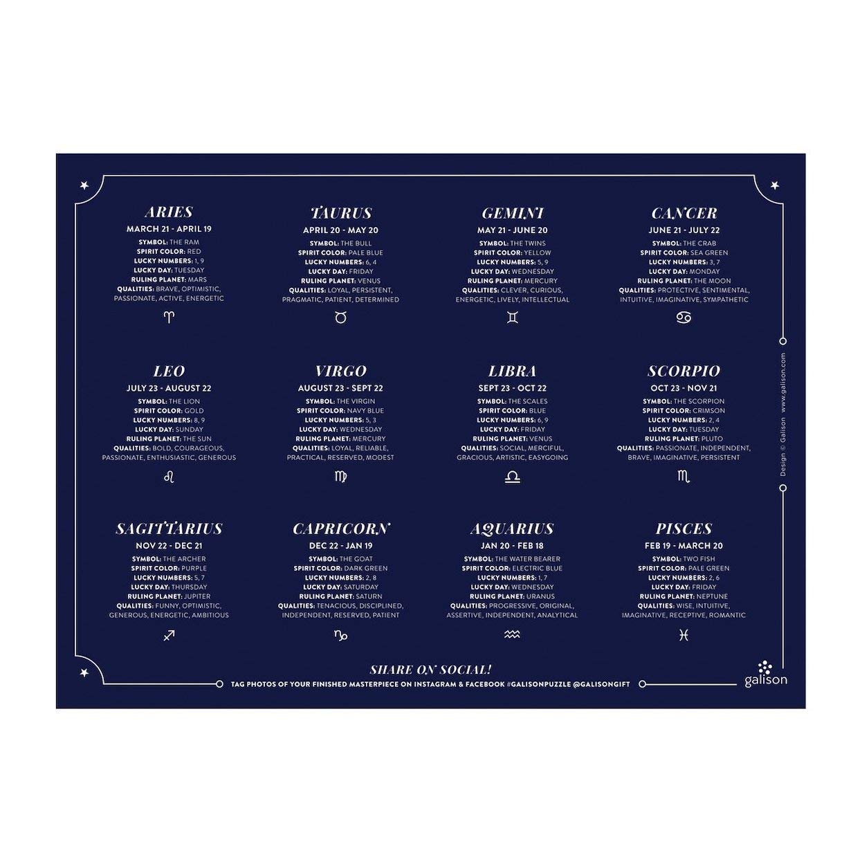 Astrology 1000 Piece Foil Puzzle