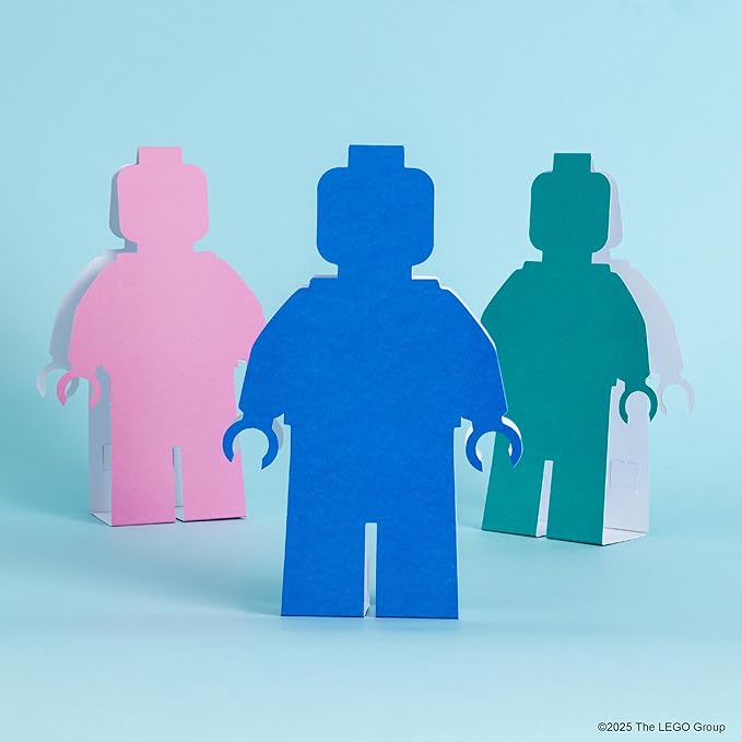 LEGO Minifigure Notecards: 12 Shaped Notecards with Envelopes