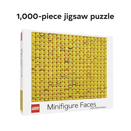 Lego Minifigure Faces Puzzle: 1000-piece