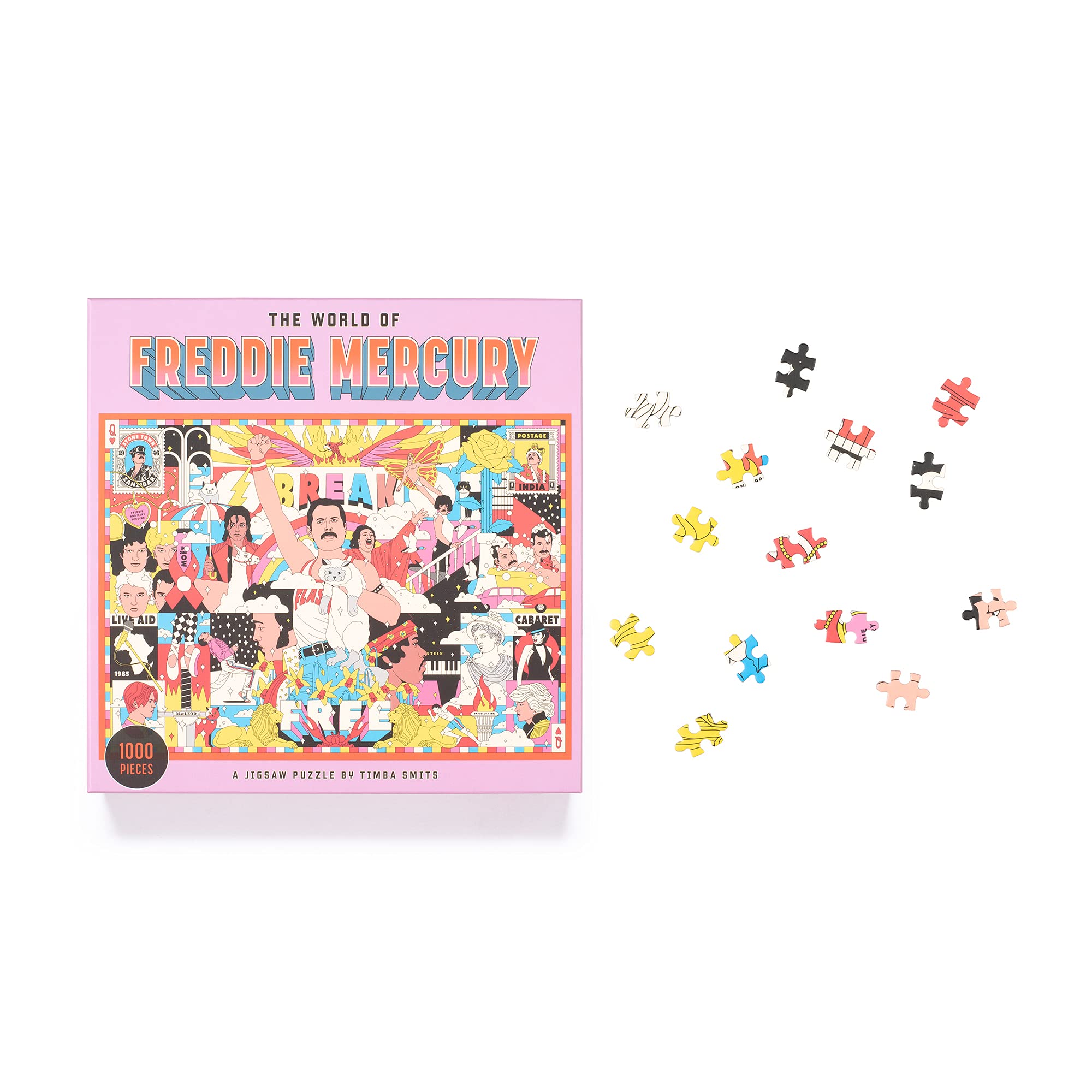 The World of Freddie Mercury 1000 Piece Puzzle: A Jigsaw Puzzle