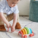 Rainbow Hedgehog Wooden Pull Toy